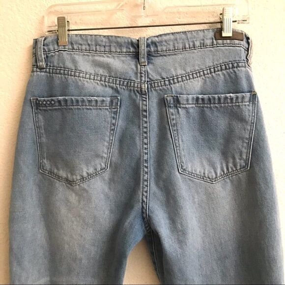 Blank NYC high rise tapered leg light wash denim jeans 30 - Picture 4 of 6